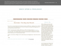 Onceuponaprologue.blogspot.com