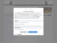 Philosophyexperiments.com