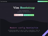 Vim-bootstrap.com