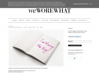 Weworewhat.blogspot.com